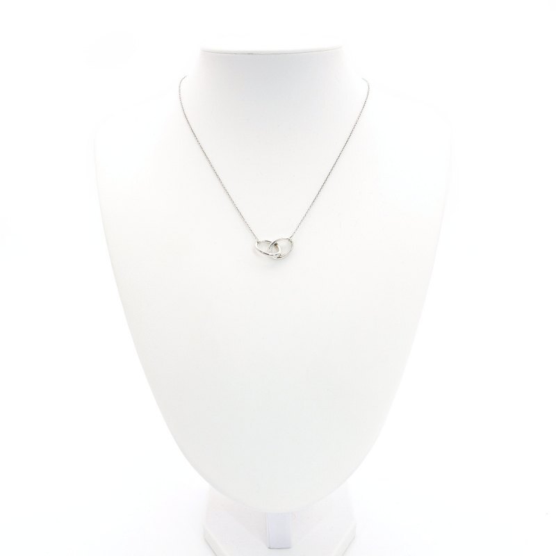 Tiffany & Co. Double Loop Necklace Sterling Silver 925 Approx. 3g 6-12-042