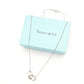Tiffany & Co. Double Loop Necklace Sterling Silver 925 Approx. 3g 6-12-042