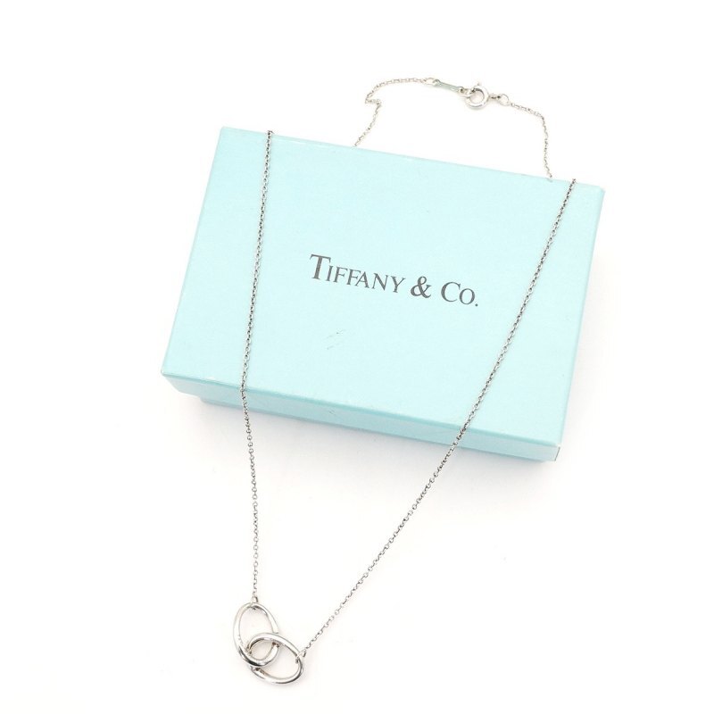 Tiffany & Co. Double Loop Necklace Sterling Silver 925 Approx. 3g 6-12-042