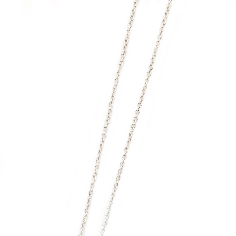 Tiffany & Co. Open Heart Necklace Sterling Silver 925 Approx. 2g Silver 6-3-758