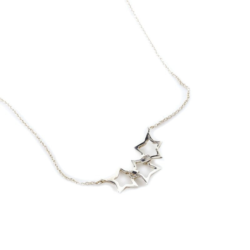 Tiffany & Co. Triple Star Necklace Sterling Silver 925 Approx. 3g 6-3-810