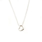 Tiffany & Co. Open Heart Necklace Sterling Silver 925 Approx. 2g Silver 6-3-964