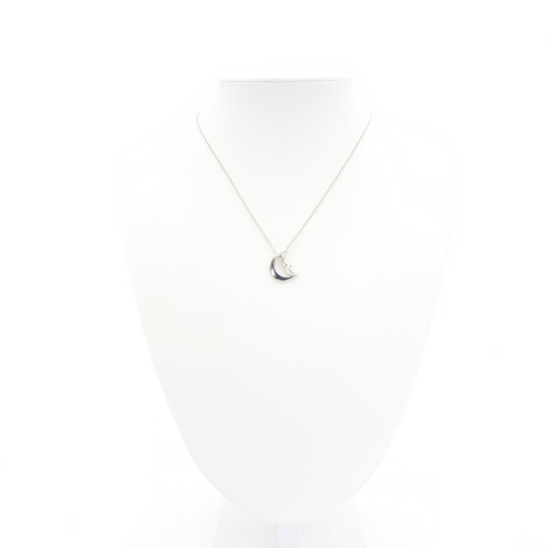 Tiffany & Co. Moon Necklace Sterling Silver 925 Approx. 3g 6-7-571