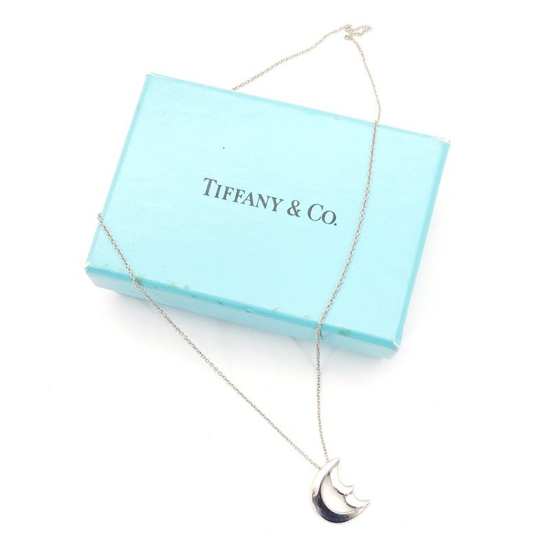 Tiffany & Co. Moon Necklace Sterling Silver 925 Approx. 3g 6-7-571