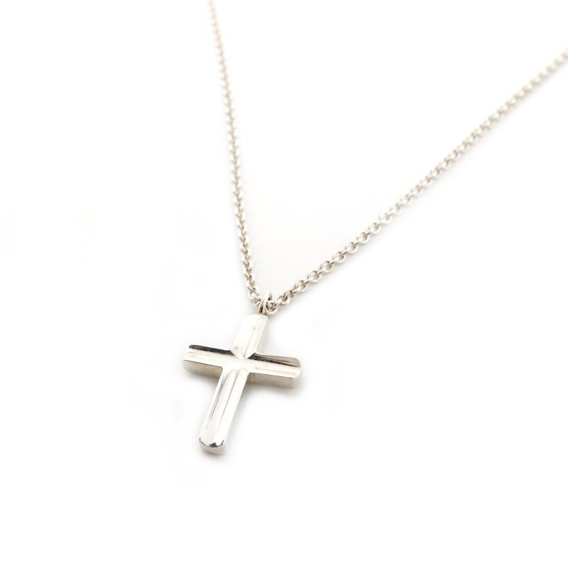 Tiffany & Co. Cross Necklace Sterling Silver 925 Approx. 10g Silver 7-4-433