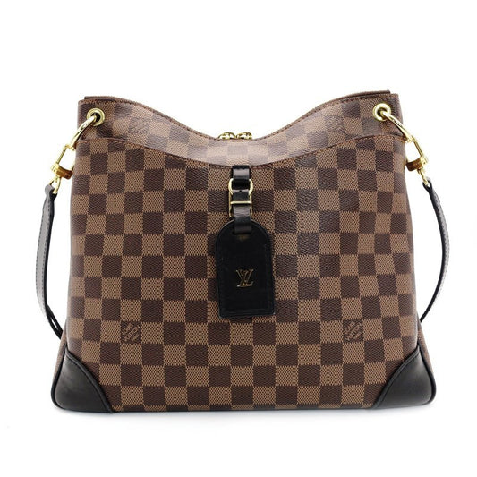 LOUIS VUITTON Odeon MM Shoulder Bag Damier N50062 Crossbody Brown Tone 7-8-636