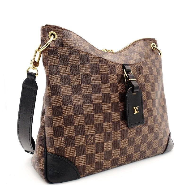 LOUIS VUITTON Odeon MM Shoulder Bag Damier N50062 Crossbody Brown Tone 7-8-636