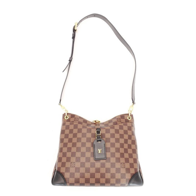 LOUIS VUITTON Odeon MM Shoulder Bag Damier N50062 Crossbody Brown Tone 7-8-636