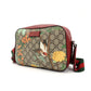 GUCCI Tian GG Supreme Shoulder Bag Camera Bag Crossbody PVC Beige Red 7-8-592