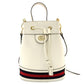 GUCCI Shoulder Bag White GG Logo Leather Crossbody White 2-Way 7-9-148