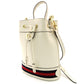 GUCCI Shoulder Bag White GG Logo Leather Crossbody White 2-Way 7-9-148