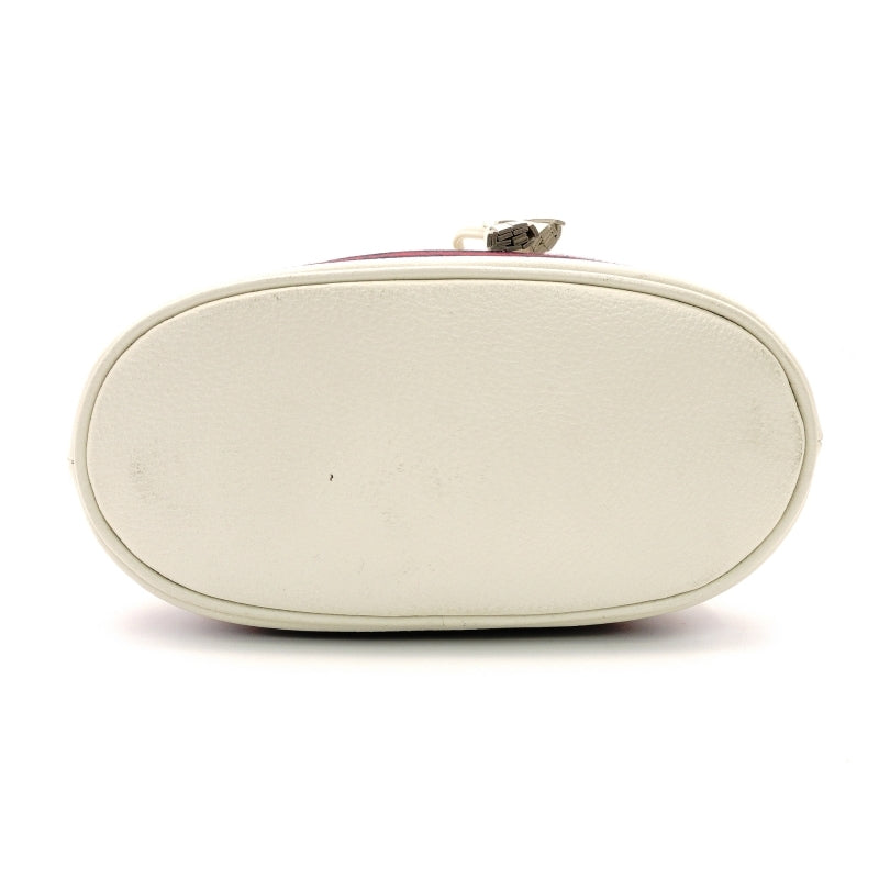 GUCCI Shoulder Bag White GG Logo Leather Crossbody White 2-Way 7-9-148