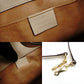 GUCCI Shoulder Bag White GG Logo Leather Crossbody White 2-Way 7-9-148