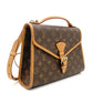 LOUIS VUITTON Monogram Handbag Perla Vintage Brown 2-Way Crossbody 7-8-699