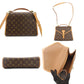 LOUIS VUITTON Monogram Handbag Perla Vintage Brown 2-Way Crossbody 7-8-699