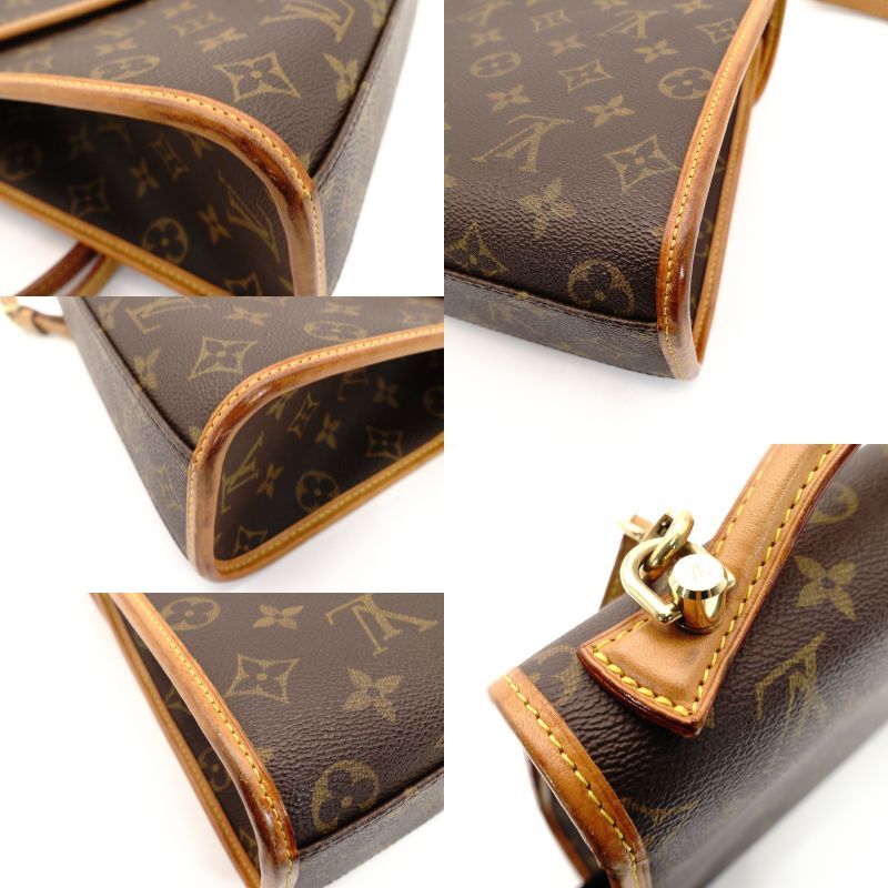 LOUIS VUITTON Monogram Handbag Perla Vintage Brown 2-Way Crossbody 7-8-699