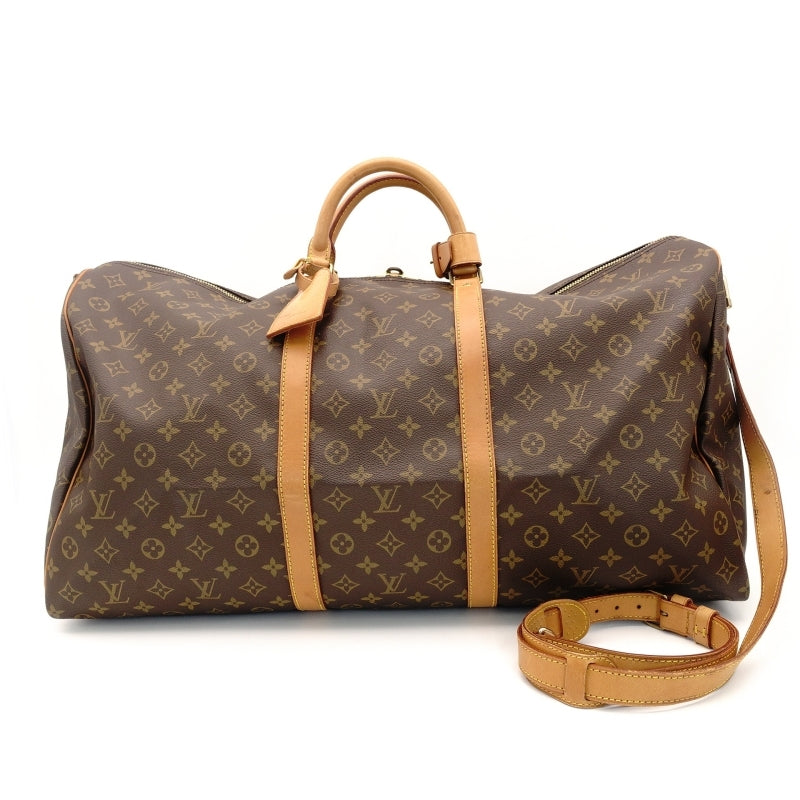 LOUIS VUITTON Monogram Keepall 60 Bandouliere Travel Boston Bag 7-7-796