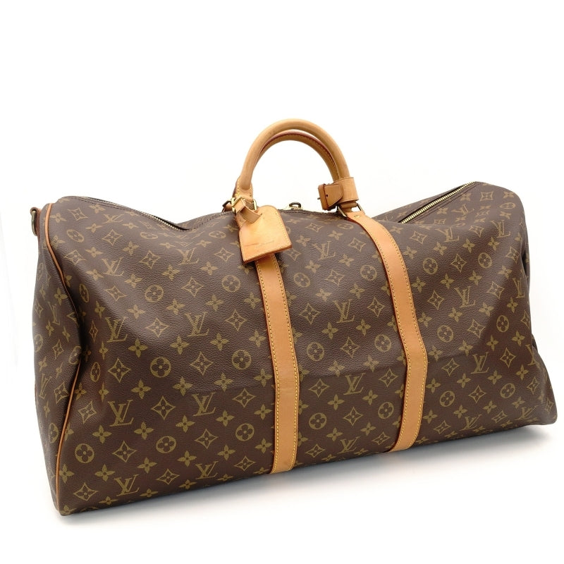 LOUIS VUITTON Monogram Keepall 60 Bandouliere Travel Boston Bag 7-7-796