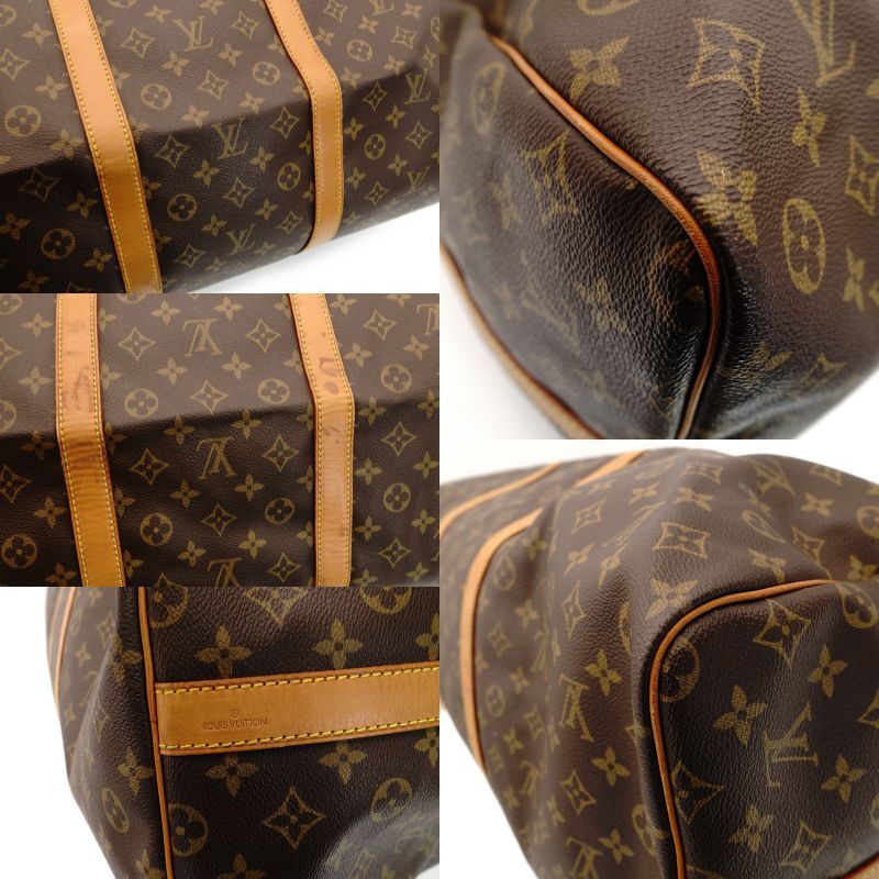LOUIS VUITTON Monogram Keepall 60 Bandouliere Travel Boston Bag 7-7-796