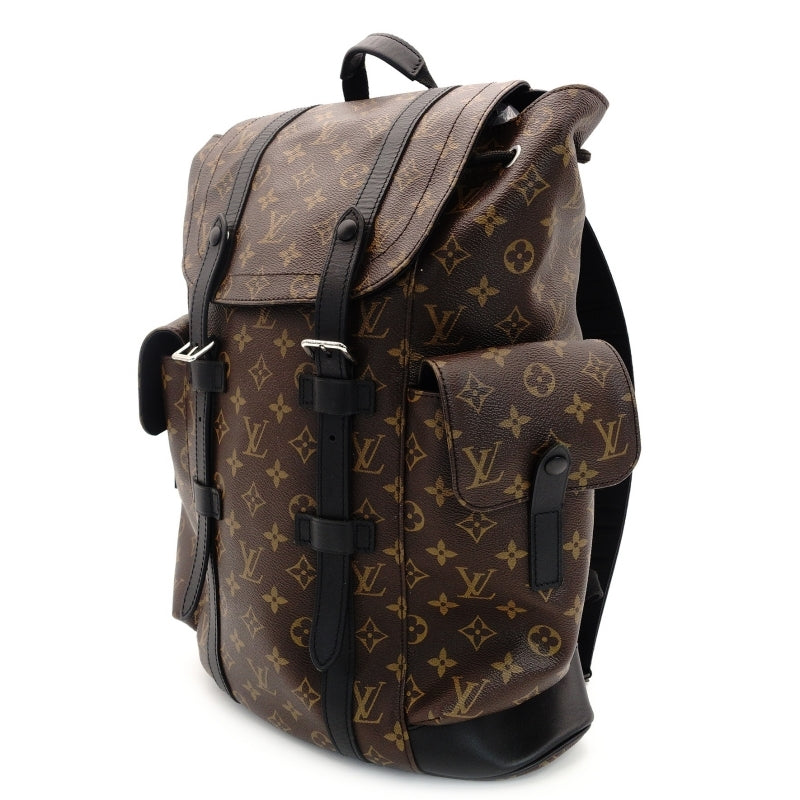 LOUIS VUITTON Monogram Macassar Christopher MM Rucksack Backpack 7-9-169