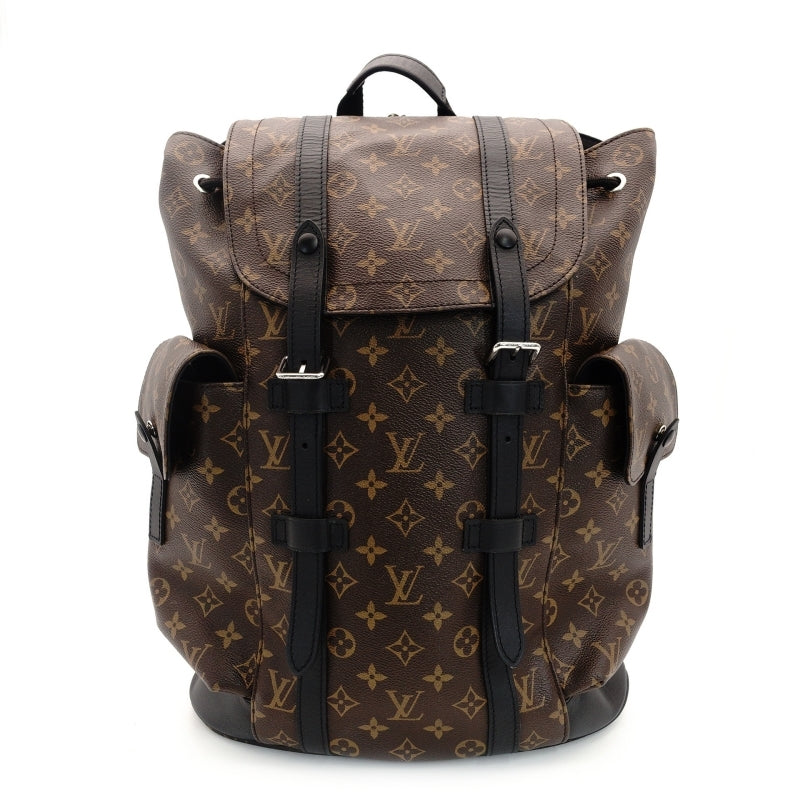 LOUIS VUITTON Monogram Macassar Christopher MM Rucksack Backpack 7-9-169