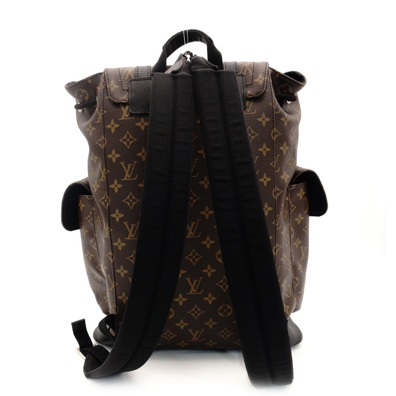 LOUIS VUITTON Monogram Macassar Christopher MM Rucksack Backpack 7-9-169