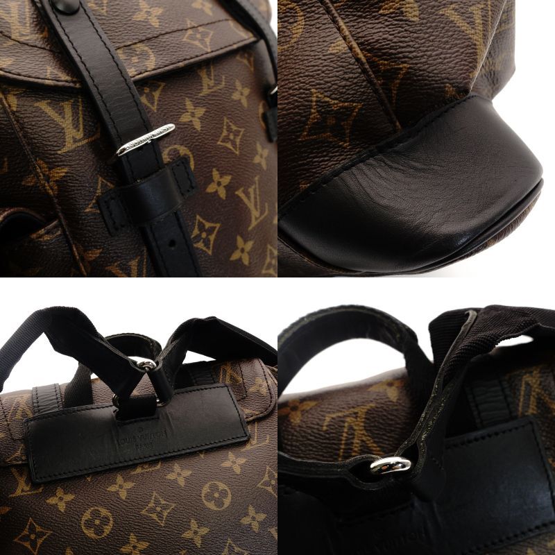 LOUIS VUITTON Monogram Macassar Christopher MM Rucksack Backpack 7-9-169