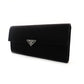 PRADA Long Wallet Nylon Black Saffiano Leather Wallet 7-8-187