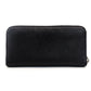 PRADA Long Wallet Saffiano Black Leather Wallet Black Triangle Logo With Box 7-8-191