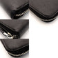 PRADA Long Wallet Saffiano Black Leather Wallet Black Triangle Logo With Box 7-8-191