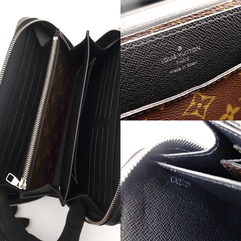 LOUIS VUITTON Men's Monogram Macassar Zippy XL Wallet M61506 7-4-427