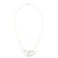 Tiffany & Co. Necklace Double Loop Elsa Peretti Sterling Silver 925 Silver With Box 7-3-390
