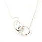 Tiffany & Co. Necklace Double Loop Elsa Peretti Sterling Silver 925 Silver With Box 7-3-390