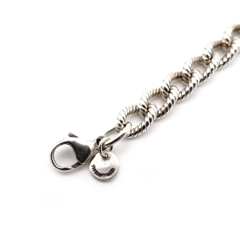 Tiffany & Co. Twisted Rope Bracelet Sterling Silver 925 Simple Unisex Approx. 19.5g 7-9-460