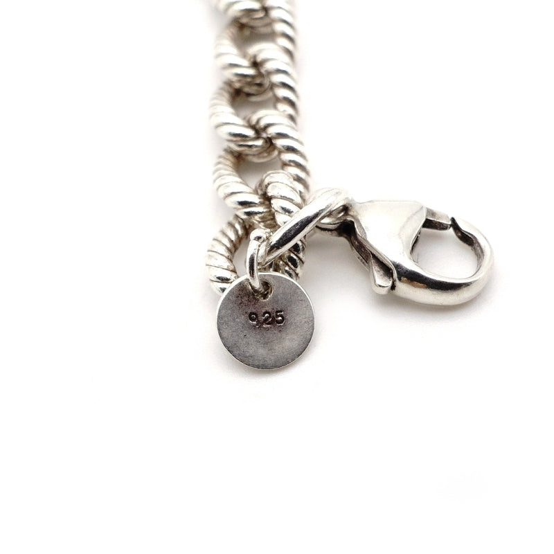 Tiffany & Co. Twisted Rope Bracelet Sterling Silver 925 Simple Unisex Approx. 19.5g 7-9-460