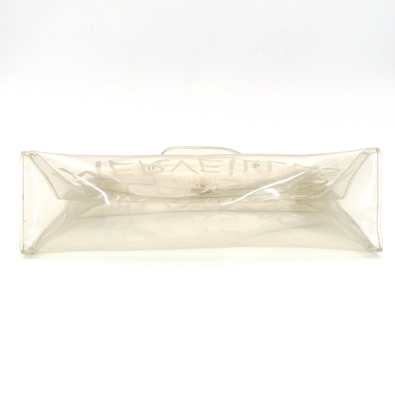 HERMES Vinyl Kelly Bag Handbag Beach Bag 7-7-125