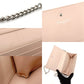 Christian Dior Diorama Chain Wallet Shoulder Bag Light Pink Leather Silver Hardware 7-9-196
