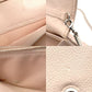Christian Dior Diorama Chain Wallet Shoulder Bag Light Pink Leather Silver Hardware 7-9-196
