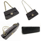 CHANEL Matelassé 23 Small Double Flap Classic Chain Shoulder Bag Black Lambskin Black Gold Hardware 7-9-115