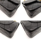 CHANEL Matelassé 23 Small Double Flap Classic Chain Shoulder Bag Black Lambskin Black Gold Hardware 7-9-115