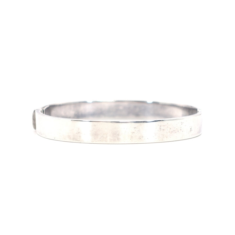 Valentino Garavani Bracelet Sterling Silver 925 with 18K Gold Bangle V Logo Approx. 34g