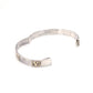 Valentino Garavani Bracelet Sterling Silver 925 with 18K Gold Bangle V Logo Approx. 34g