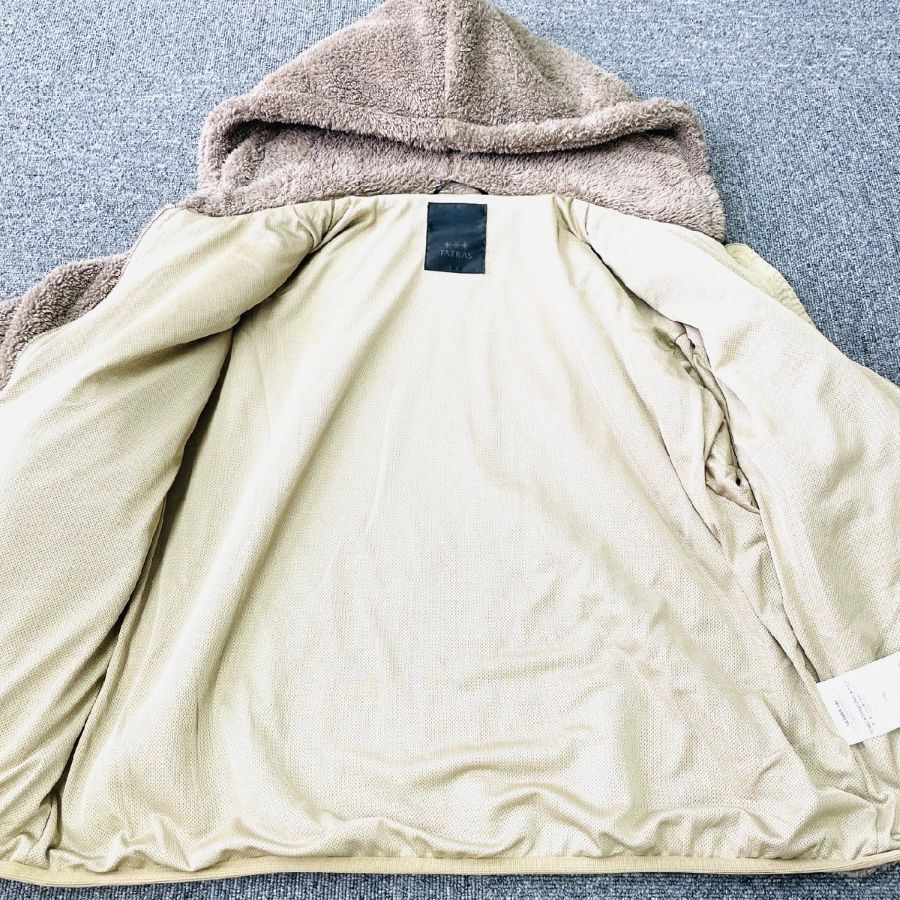 TATRAS Boa Beige Jacket Unisex Excellent Condition Men's Women's Size 03 7-2-225