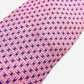 HERMES Tie Pink 100% Silk H Logo Men's Tie 7-4-284-3