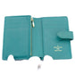 LOUIS VUITTON Vertical Wallet Green Leather 7-5-374