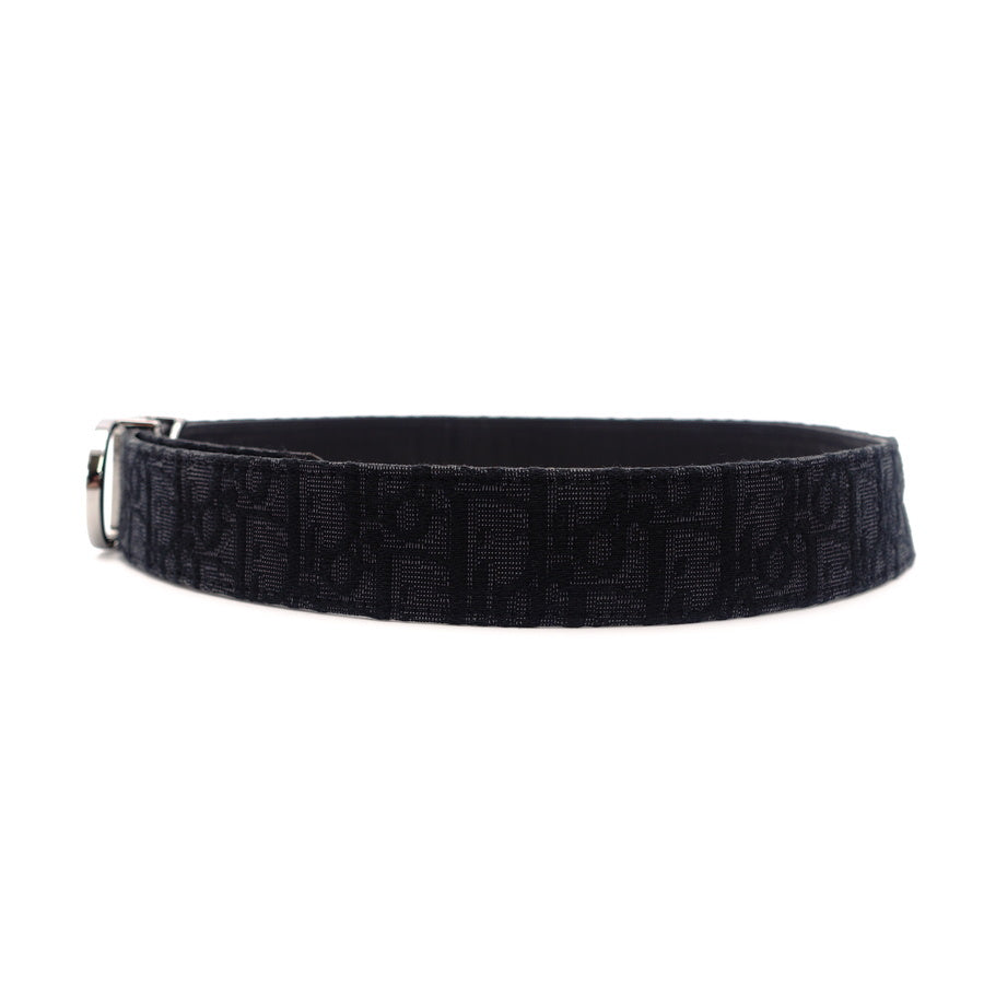 Dior Jacquard Belt Size80cm Black