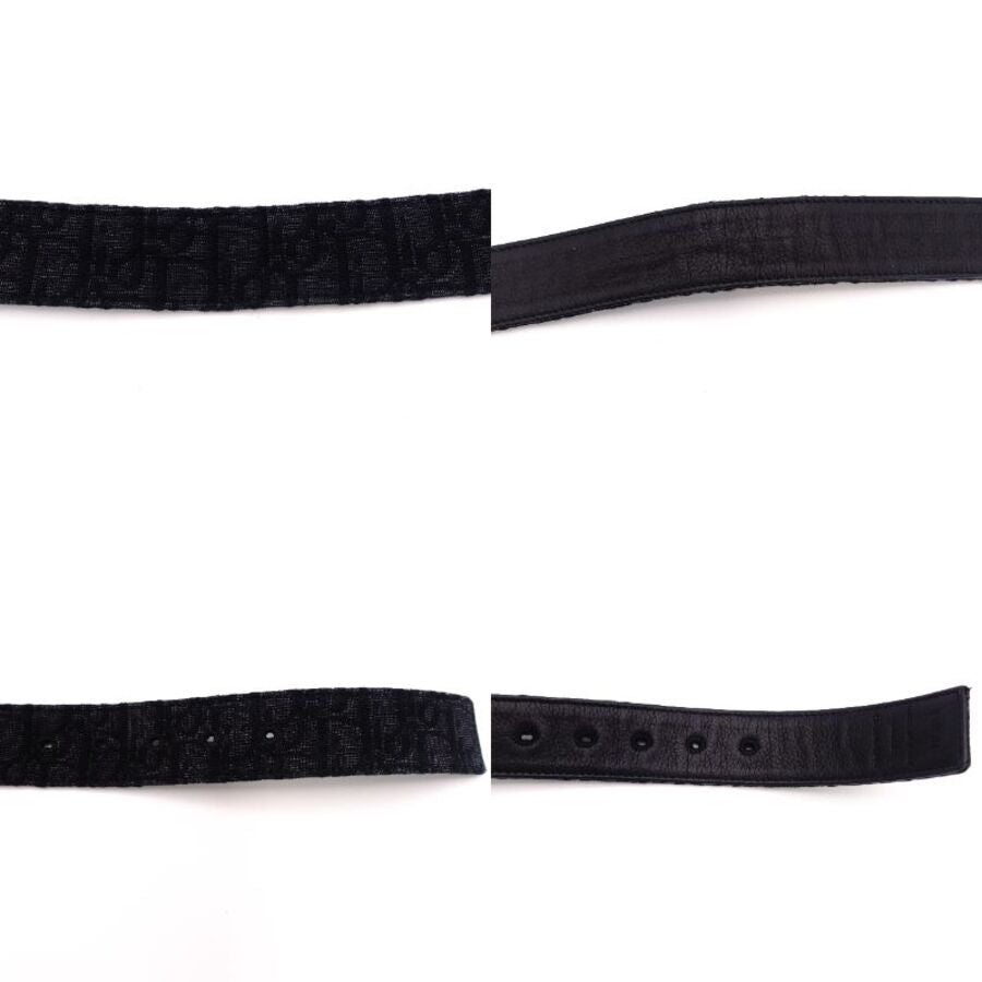 Dior Jacquard Belt Size80cm Black
