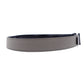 HERMES Leather Constance Reversible Matte Black Gray Size 80CM H Belt