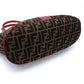 FENDI Zucca Tote Bag Canvas Leather Brown Red