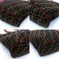 FENDI Zucca Tote Bag Canvas Leather Brown Red